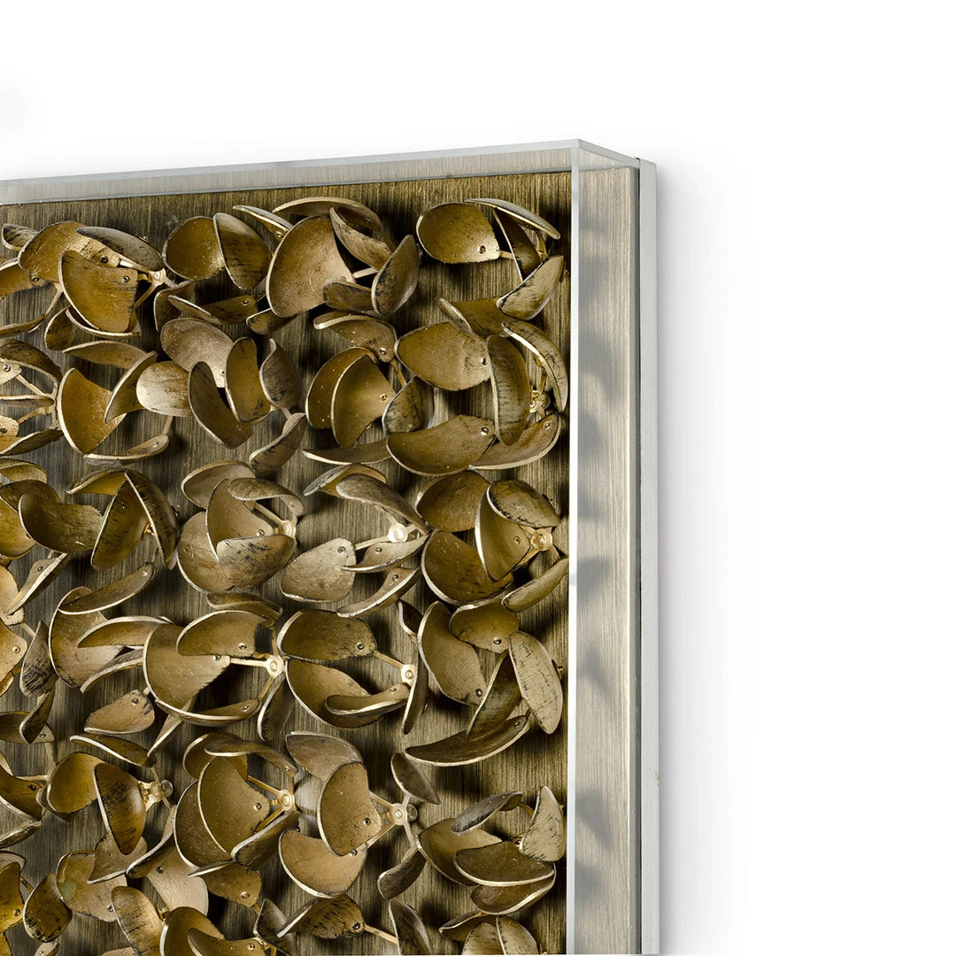 Palecek Adrift Coco Wall Decor Antique Brass Small 4 Palecek Adrift Coco Wall Decor Antique Brass Small