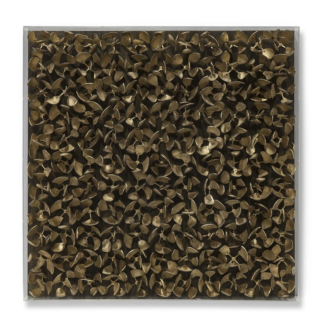 Palecek Adrift Coco Wall Decor Antique Gold 3 Palecek Adrift Coco Wall Decor Antique Gold