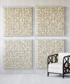 Palecek Adrift Coco Wall Decor Natural Square 8 Palecek Adrift Coco Wall Decor Natural Square