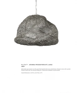 Palecek Andorra Pendant Large Grey New Arrivals 10 Palecek Andorra Pendant Large Grey New Arrivals