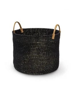 Palecek Cairo Planter Basket Black New Arrivals