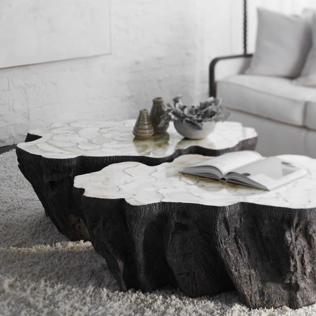 Palecek Chloe Fossil Clam Lava Coffee Table New Arrivals 8 Palecek Chloe Fossil Clam Lava Coffee Table New Arrivals