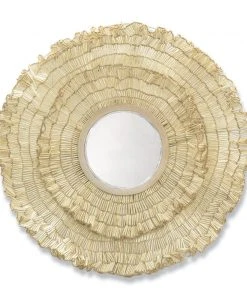 Palecek Coco Ruffle Mirror