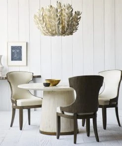 Palecek Conrad Dining Table Vintage White And Gold New Arrivals