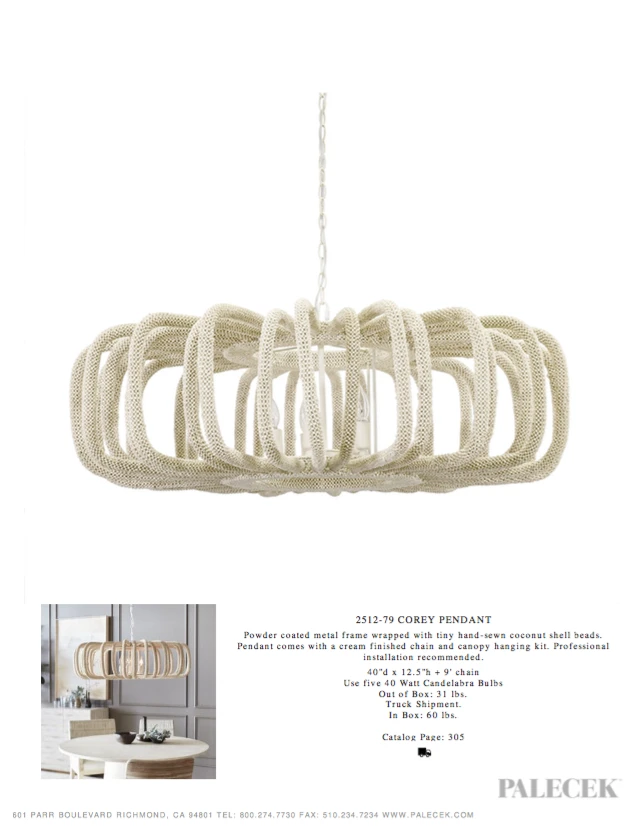 Palecek Corey Pendant 7 Palecek Corey Pendant