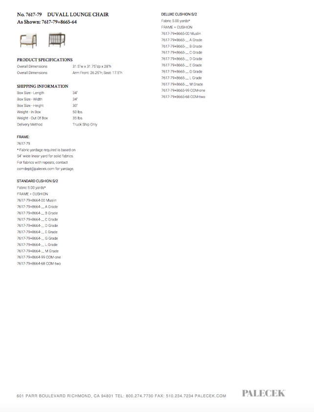 Palecek New Arrivals Duvall Lounge Chair 10 Palecek New Arrivals Duvall Lounge Chair