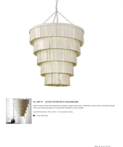 Palecek New Arrivals Juliet Entryway Chandelier 12 Palecek New Arrivals Juliet Entryway Chandelier