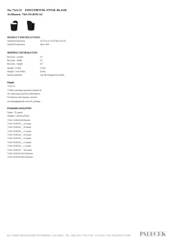 Palecek Enzo Swivel Stool Black New Arrivals 6 Palecek Enzo Swivel Stool Black New Arrivals