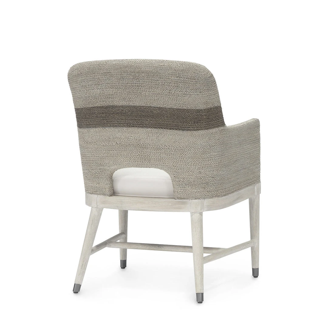 Palecek New Arrivals Fritz Rope Armchair Fog White 4 Palecek New Arrivals Fritz Rope Armchair Fog White