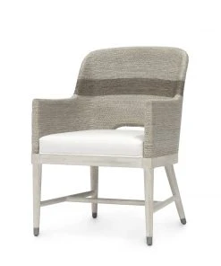 Palecek New Arrivals Fritz Rope Armchair Fog White