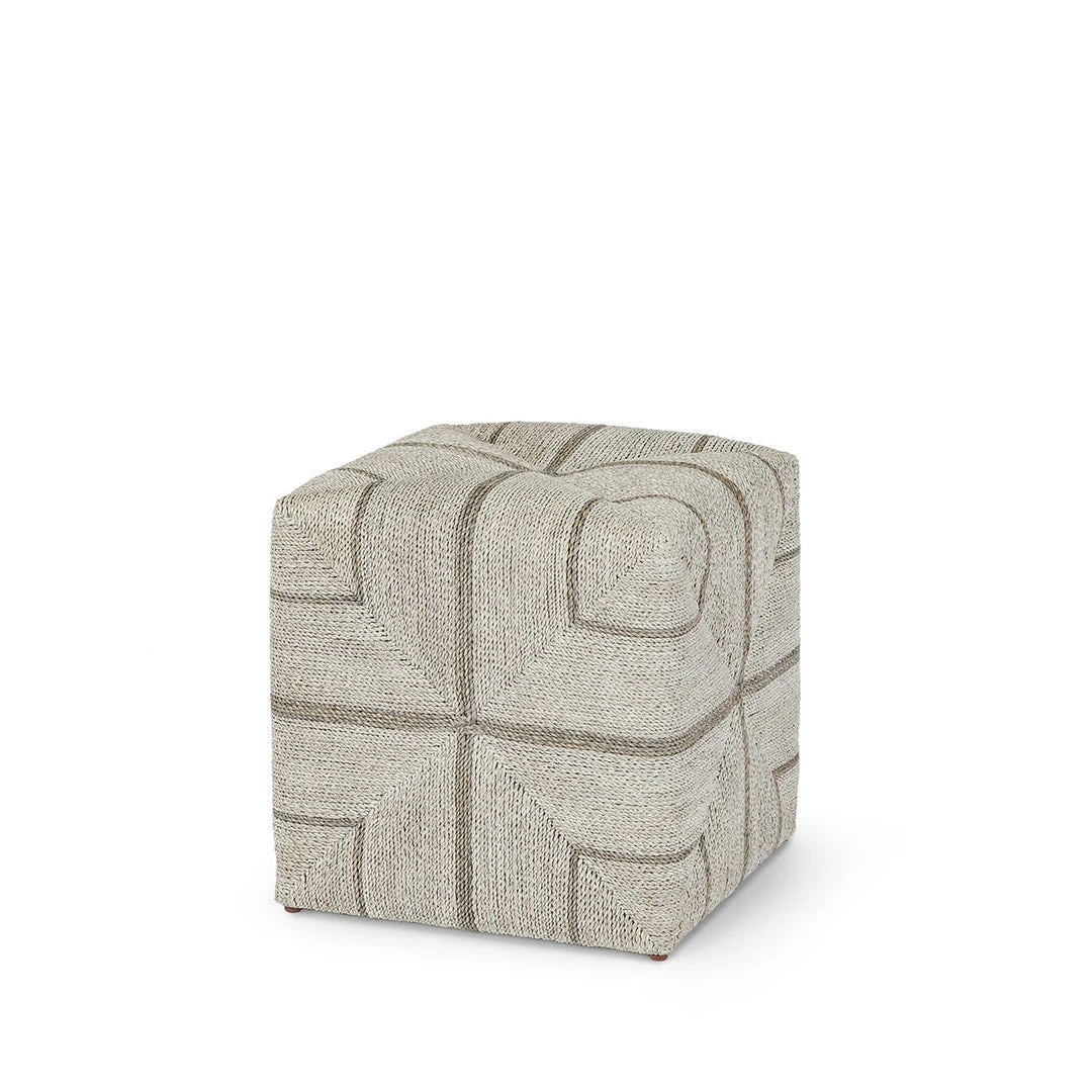Palecek Fritz Rope Square Ottoman White Fog New Arrivals 5 Palecek Fritz Rope Square Ottoman White Fog New Arrivals