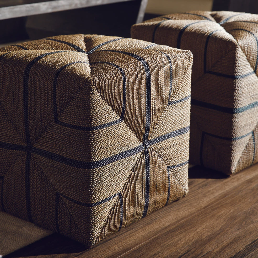 Palecek New Arrivals Fritz Rope Square Ottoman 5 Palecek New Arrivals Fritz Rope Square Ottoman