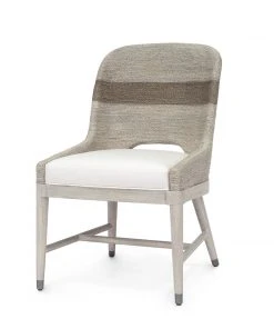 Palecek Fritz Rope Side Chair Fog White New Arrivals