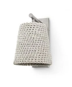 Palecek New Arrivals Green Oaks Sconce Whitesand And Pewter