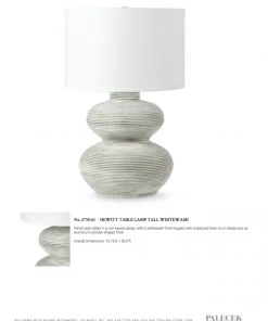 Palecek Hewitt Table Lamp Tall Whitewash New Arrivals 12 Palecek Hewitt Table Lamp Tall Whitewash New Arrivals
