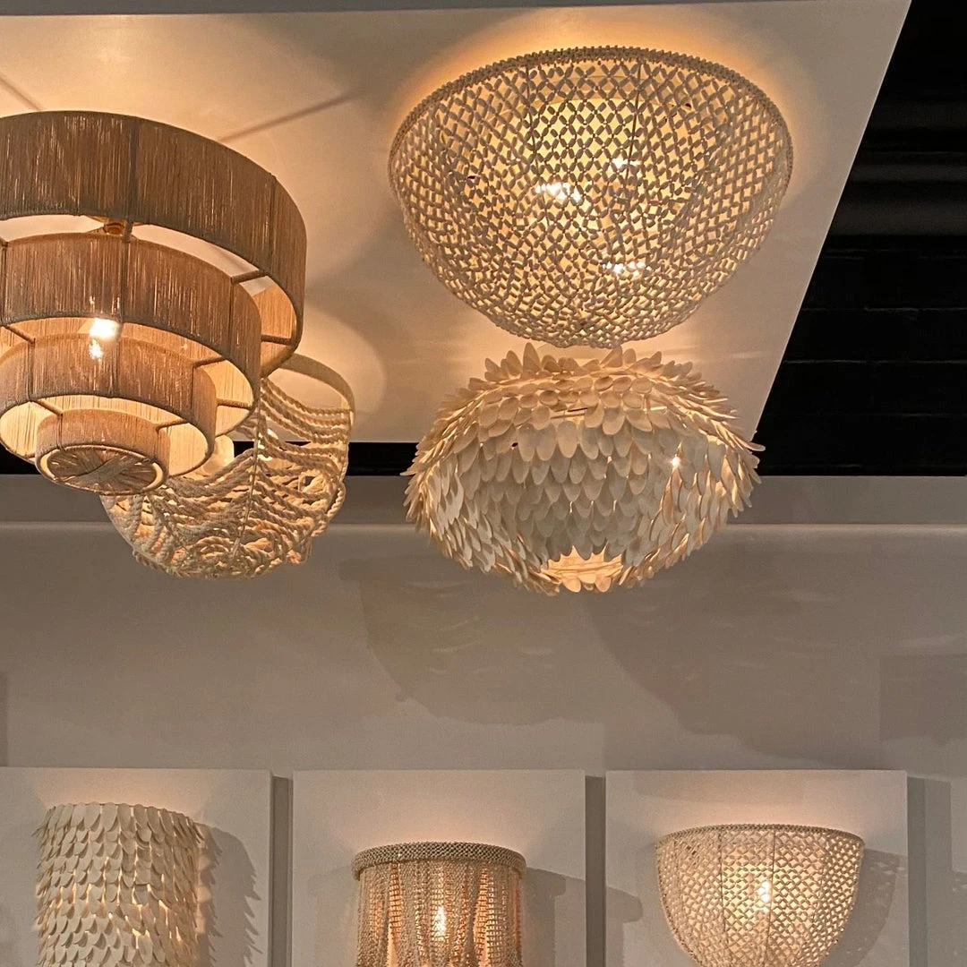 Palecek Mariposa Semi Flush Mount 4 Palecek Mariposa Semi Flush Mount