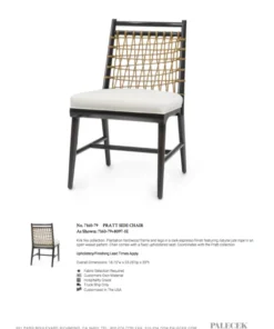 Palecek Pratt Side Chair 6 Palecek Pratt Side Chair