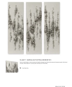 Palecek New Arrivals Rainfall Rattan Wall Decor Set Of 3 16 Palecek New Arrivals Rainfall Rattan Wall Decor Set Of 3