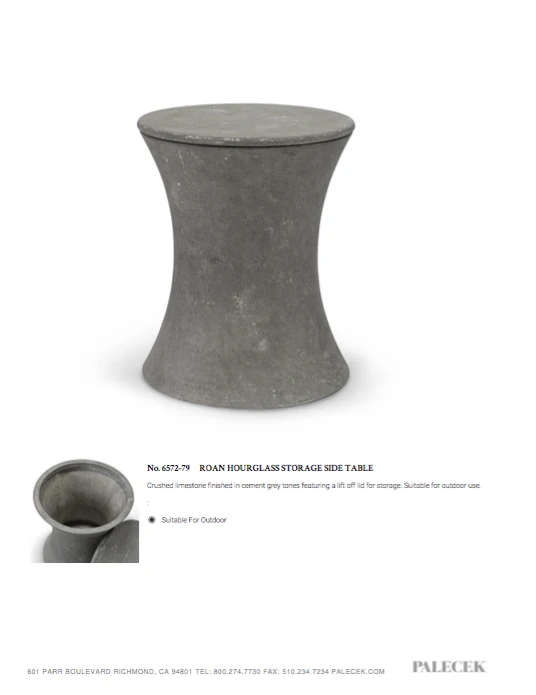 Palecek New Arrivals Roan Hourglass Side Table 5 Palecek New Arrivals Roan Hourglass Side Table