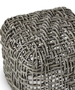 Palecek Seacliff Hassock Rattan 9 Palecek Seacliff Hassock Rattan