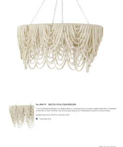 Palecek Selita Oval Chandelier 15 Palecek Selita Oval Chandelier