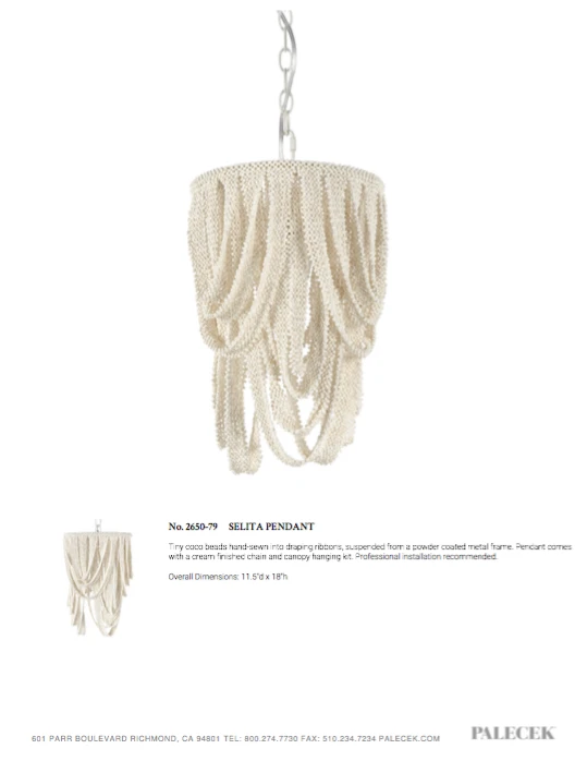 Palecek Selita Pendant New Arrivals 8 Palecek Selita Pendant New Arrivals