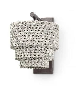 Palecek Veranda Sconce Whitewash Bronze