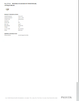 Palecek Wisteria Flush Mount Whitewash Wicker And Antique Brass New Arrivals 6 Palecek Wisteria Flush Mount Whitewash Wicker And Antique Brass New Arrivals