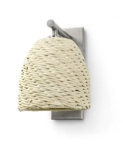 Palecek Wisteria Sconce Whitewash Pewter