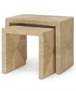 Palecek Woodside Nesting Table Set Of Two Natural New Arrivals