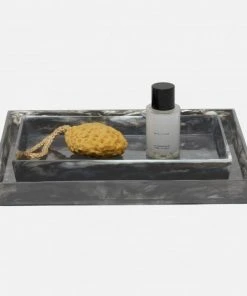 Pigeon And Poodle Abiko Tray Set Obsidian Resin New Arrivals