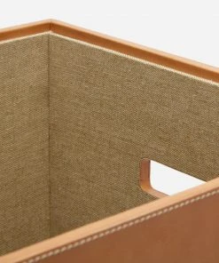 Pigeon And Poodle Barnet Square Hamper Aged Camel Leather 6 Pigeon And Poodle Barnet Square Hamper Aged Camel Leather