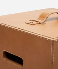 Pigeon And Poodle Barnet Square Hamper Aged Camel Leather 7 Pigeon And Poodle Barnet Square Hamper Aged Camel Leather