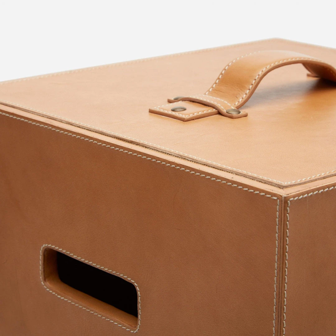 Pigeon And Poodle Barnet Square Hamper Aged Camel Leather 5 Pigeon And Poodle Barnet Square Hamper Aged Camel Leather