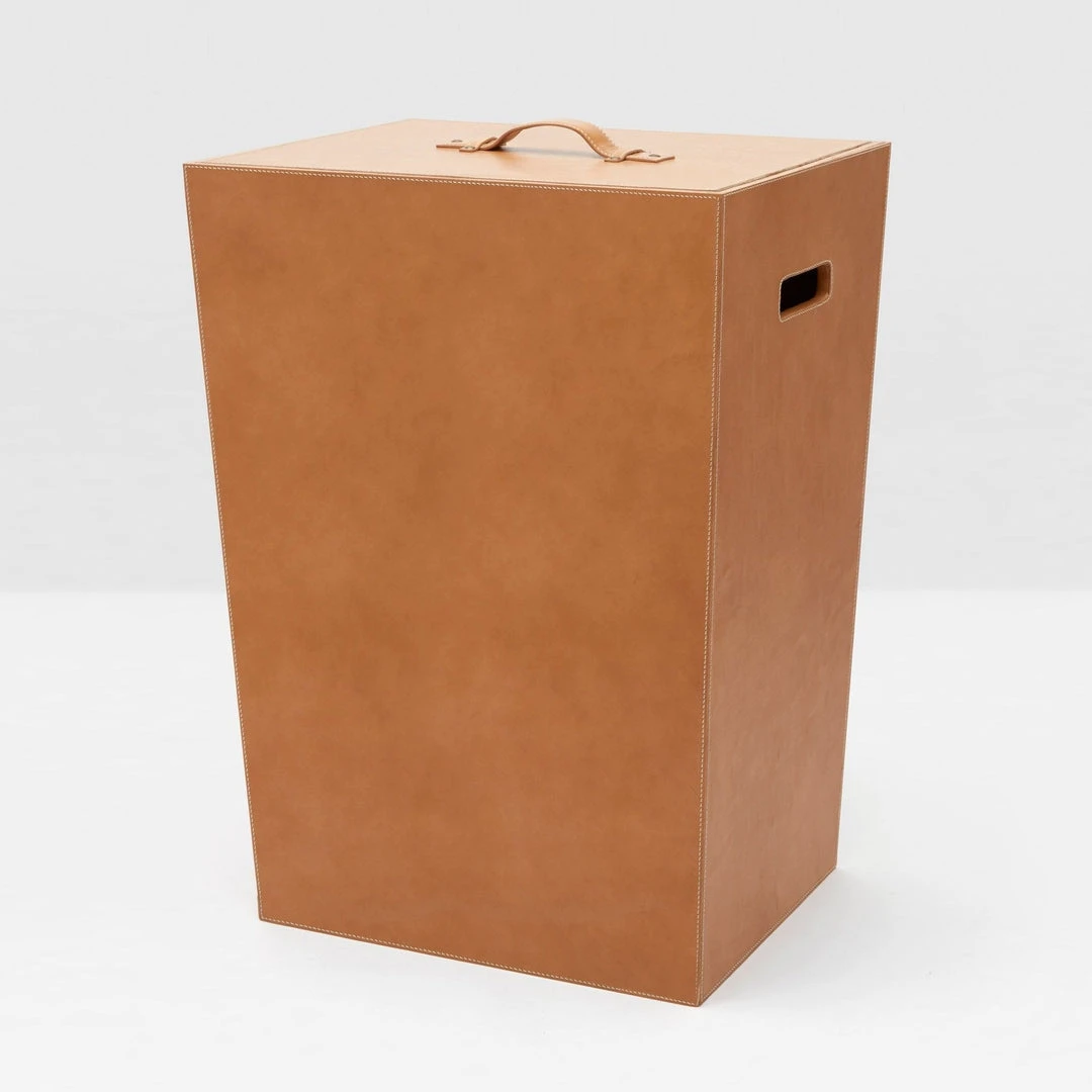 Pigeon And Poodle Barnet Square Hamper Aged Camel Leather 3 Pigeon And Poodle Barnet Square Hamper Aged Camel Leather