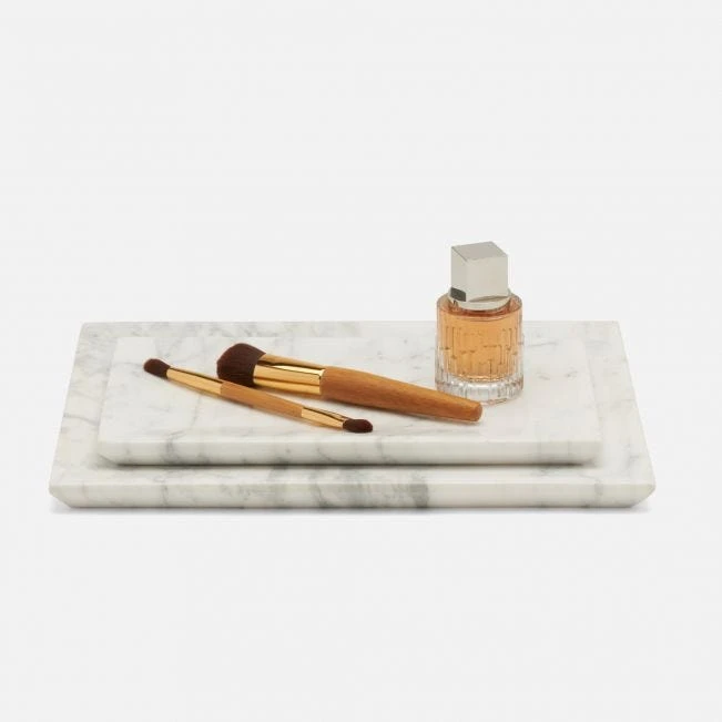 Pigeon And Poodle Elyria Tray Set White Marble New Arrivals Pigeon And Poodle Elyria Tray Set White Marble New Arrivals