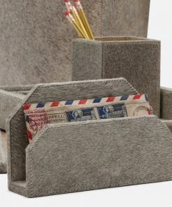 Pigeon And Poodle Hyde Accessory Set Gray Hide New Arrivals