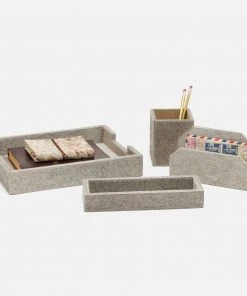 Pigeon And Poodle Hyde Accessory Set Gray Hide New Arrivals