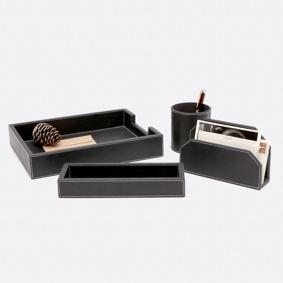 Pigeon And Poodle Larne Accessory Set Black Leather 3 Pigeon And Poodle Larne Accessory Set Black Leather