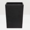 Pigeon And Poodle New Arrivals Larne Wastebasket Black Leather 1 Pigeon And Poodle New Arrivals Larne Wastebasket Black Leather