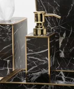 Pigeon And Poodle New Arrivals Rhodes Tissue Box Nero Marble And Brass Metal 10 Pigeon And Poodle New Arrivals Rhodes Tissue Box Nero Marble And Brass Metal