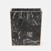 Pigeon And Poodle Rhodes Wastebasket Nero Marble And Brass Metal 1 Pigeon And Poodle Rhodes Wastebasket Nero Marble And Brass Metal