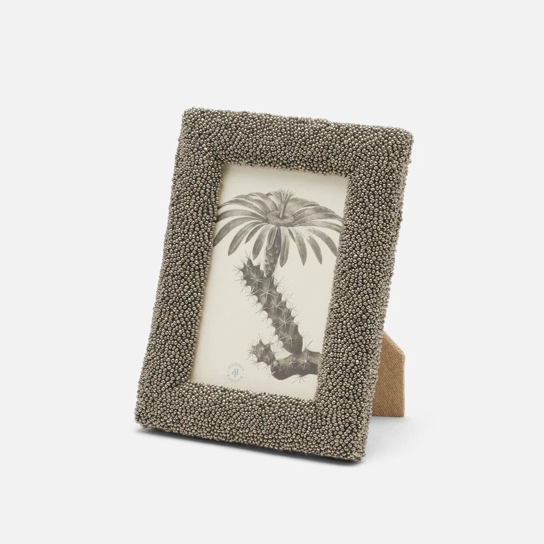 Pigeon And Poodle Tilbury Frame Gray Glass Beads 3 Pigeon And Poodle Tilbury Frame Gray Glass Beads