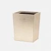 Pigeon And Poodle Viana Wastebasket Gold Foil Leather 1 Pigeon And Poodle Viana Wastebasket Gold Foil Leather