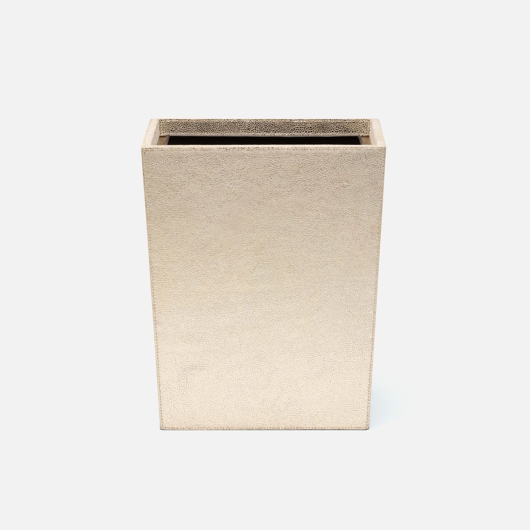 Pigeon And Poodle Viana Wastebasket Gold Foil Leather 5 Pigeon And Poodle Viana Wastebasket Gold Foil Leather