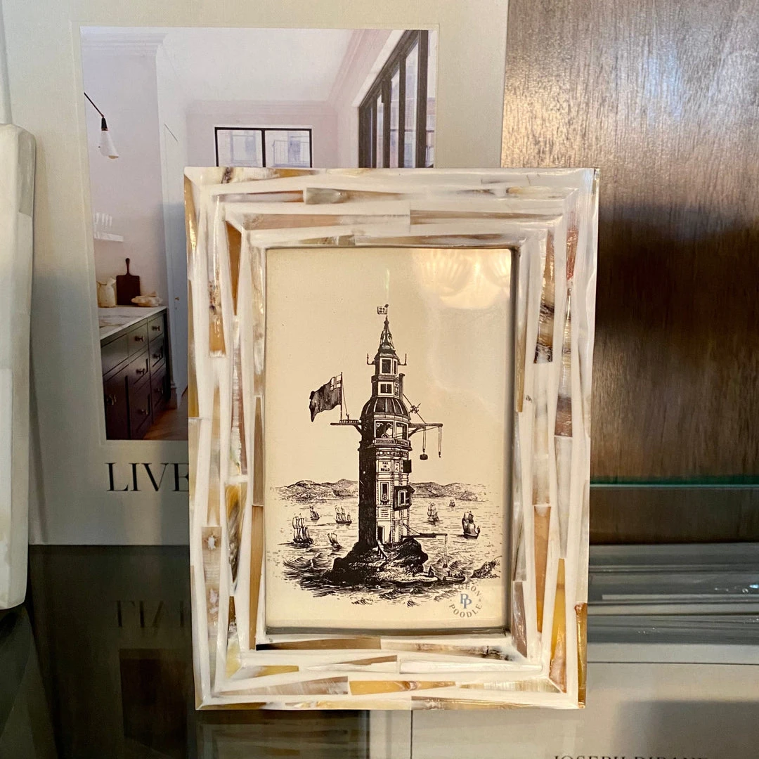 Pigeon And Poodle New Arrivals Winslow Frame Natural Mix Horn 4 Pigeon And Poodle New Arrivals Winslow Frame Natural Mix Horn