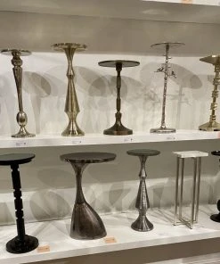 Currey And Company New Arrivals Pilare Gold Drinks Table