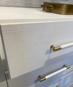 Worlds Away New Arrivals Liam Chest White Lacquer