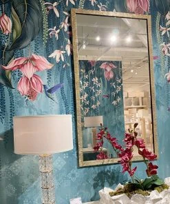 Made Goods Regent Mirror Etched Gold Brass