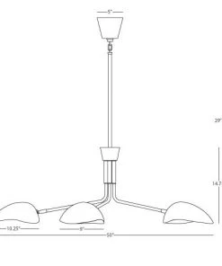 Robert Abbey New Arrivals Rico Espinet Racer Chandelier